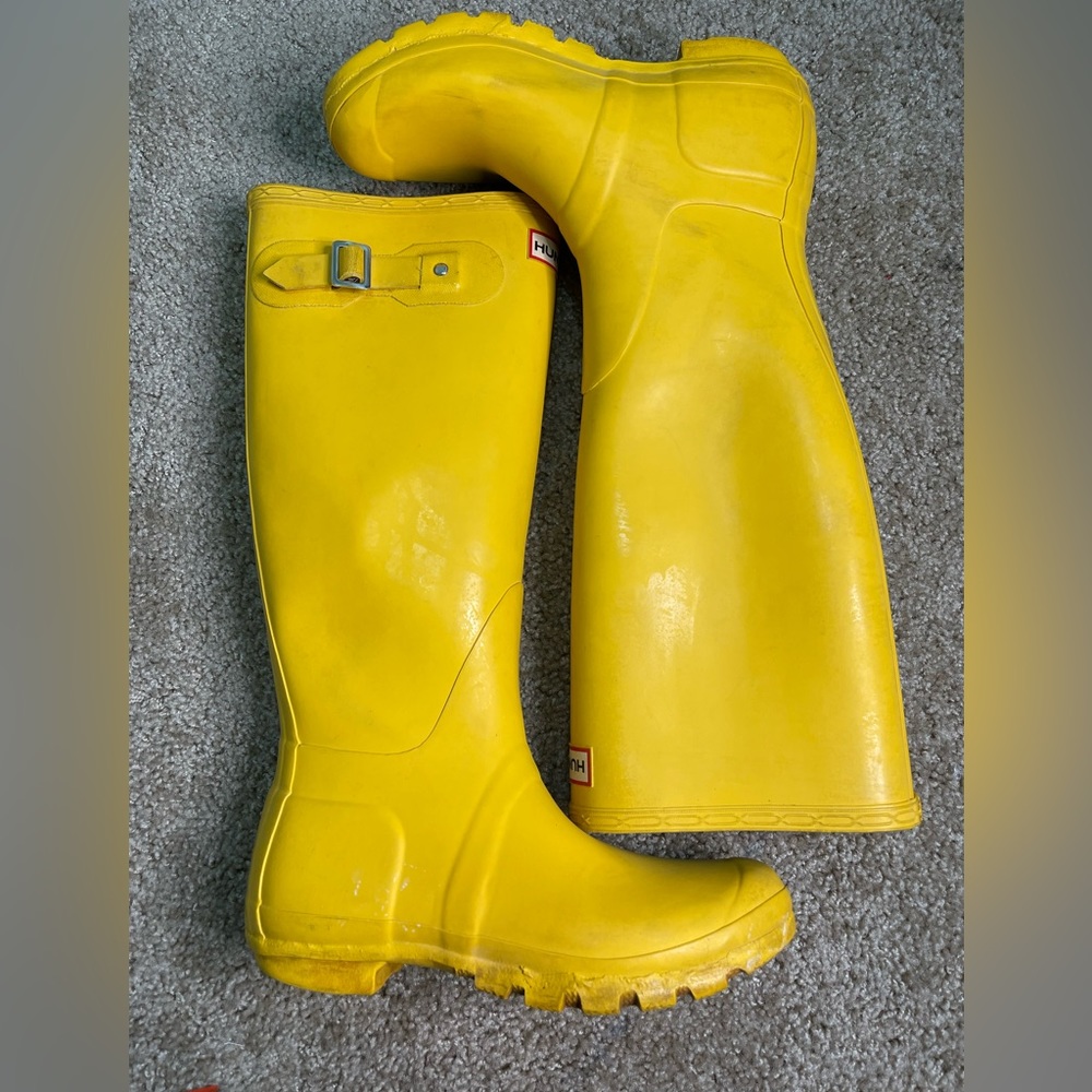 Hunter Original Tall Boots Yellow